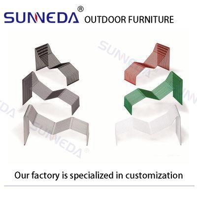 Stacking Structure Outdoor Travel Lounger Furniture with Creative Shape Frame
