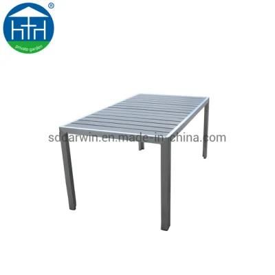 Most Popular Classic Design Patio Rattan Polywood Outdoor Rattan Table and Chair