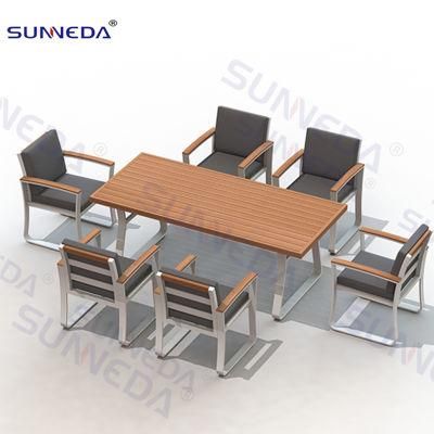 Luxury Club Hotel Chairs Outdoor Garden Dining Table Sets