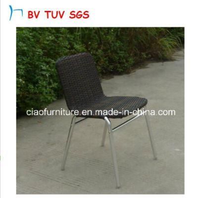 Hotel Furniture Black Rattan Aluminum Chair