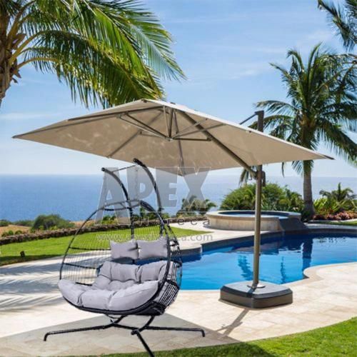 Outdoor Garden Patio Bistro Balcony Assembled Folding Egg Swing Chair