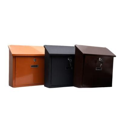 Manufacturer Waterproof Metal Residential Apartment Mailboxes Wall Mounted Mail Post Drop Box