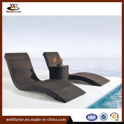 Well Furnir Rattan Outdoor Unfolding Daybeds with Cushion (WF-306)