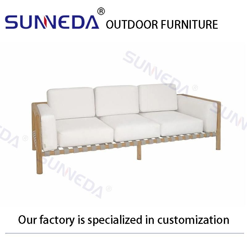 Outdoor Garden Patio Hotel Home Balcony Teak Frame Sofa Set