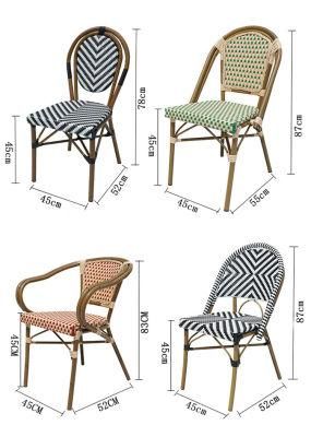 Low Price High Quality Retro Cafe Restaurant Rattan Chairs