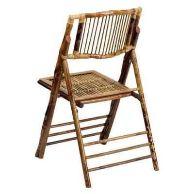 Heavy Duty Retro Design Bamboo Folding Chair