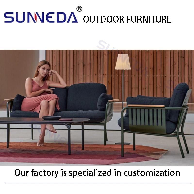 Local Custom Hard Aluminum Frame White Optional Cushions Sun Furniture