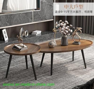 Low Price Coffee Solid Wood Round Dining Table for Dining Room