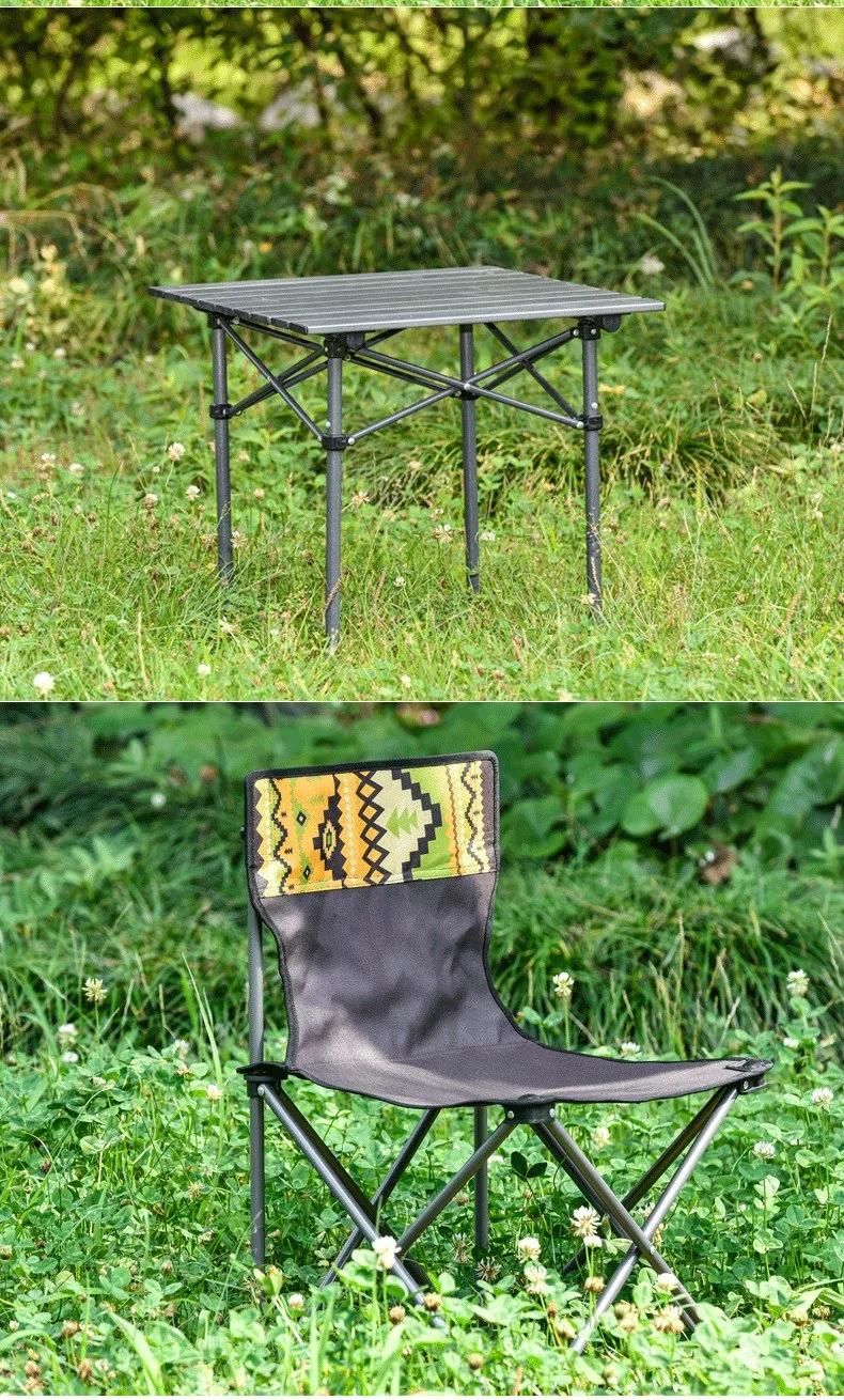 Outdoor Camping Folding Table and Chair Set