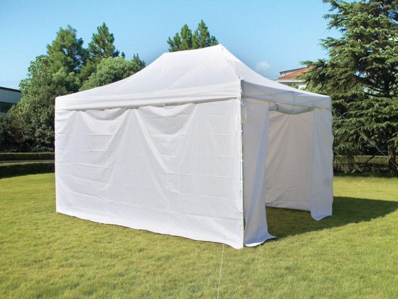 Tent Heavy Duty Garden Marquee with Sides Panels Fully Window Walls Waterproof Windproof Easy Folding Assemble Canopy Rust Esg122703