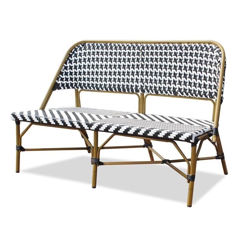 Aluminum Tube Double Seat Chair with PE Rattan (SP-OC522)