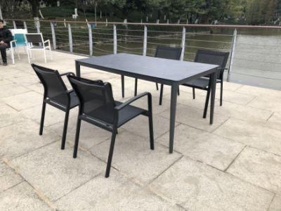 Unfolded Metal OEM Customized Cast Aluminum Patio Dining Set Furniture