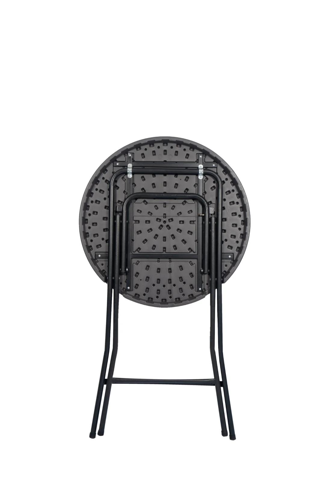 Wooden Surface Round Folding Table/Outdoor Bar Table in Round Shaped/with Pins Patch Locker Round Desk
