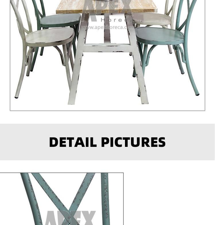 Bistro Outdoor Garden Hot Selling Modern Restaurant Luminum Chair