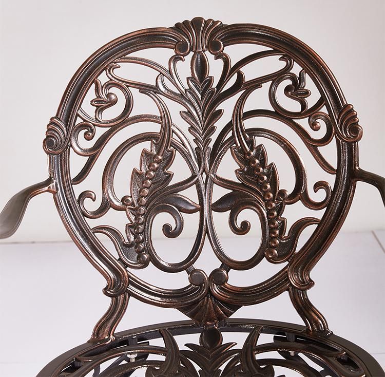 Exquisite Chair Outdoor Patio Metal Cushion Waterproof with 2 Seaters
