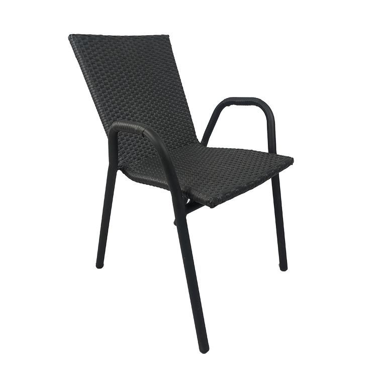 Waterproof Commercial Cafe Dining White Contemporary Modern Outdoor PE Rattan Dining Furniture