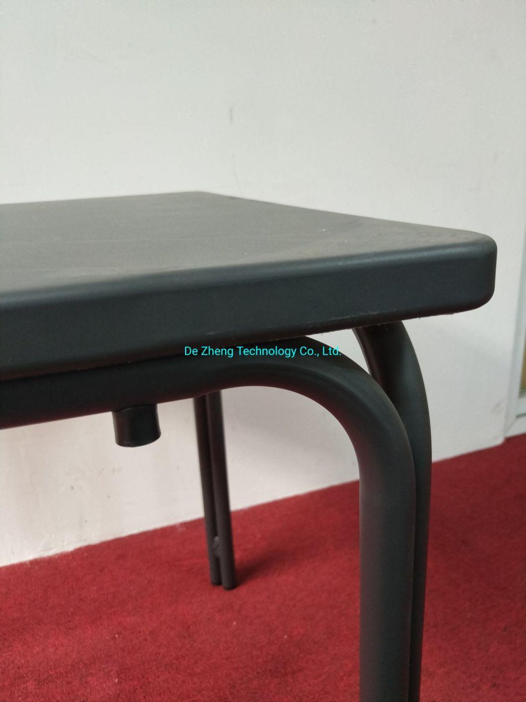 All Weather Resistance Outdoor Garden Restaurant Cafe Bistro Black Square Bar Table Furniture