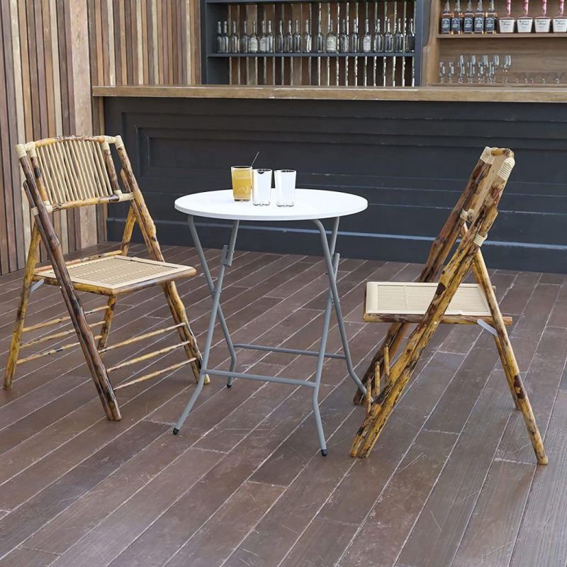 Dia60cm Portable High Foot Wine Round Plastic Cocktail Tables for Events