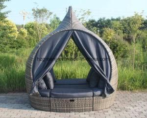 Outdoor Rattan Sunbed Beach Daybed