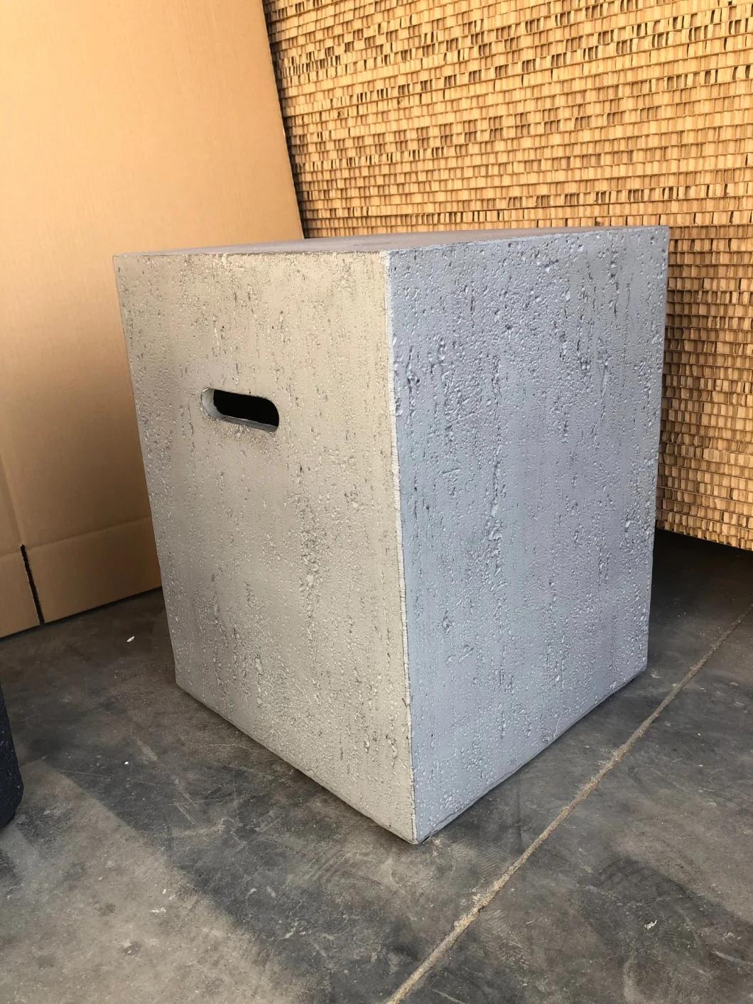 Square Tank Cover Gas Tank Inside Cover for Gas Tank Light Grey