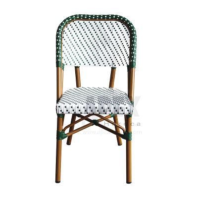Outdoor Aluminum Frame with Resistance UV-Rattan Bistro Chair