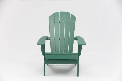 Weather Resistant Garden Chair Set Fire Pit Seating Green Armchair Outdoor Lawn Painted Plastic Wood Adirondack Foldable Chairs