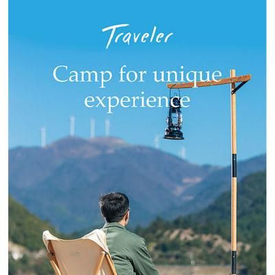 Premium Quality Wood Lamp Stand Camping Light Lantern Stand