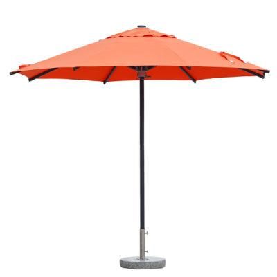 Luxury Outdoor Sunshade Single Top Hydraulic Middle Pole Umbrella