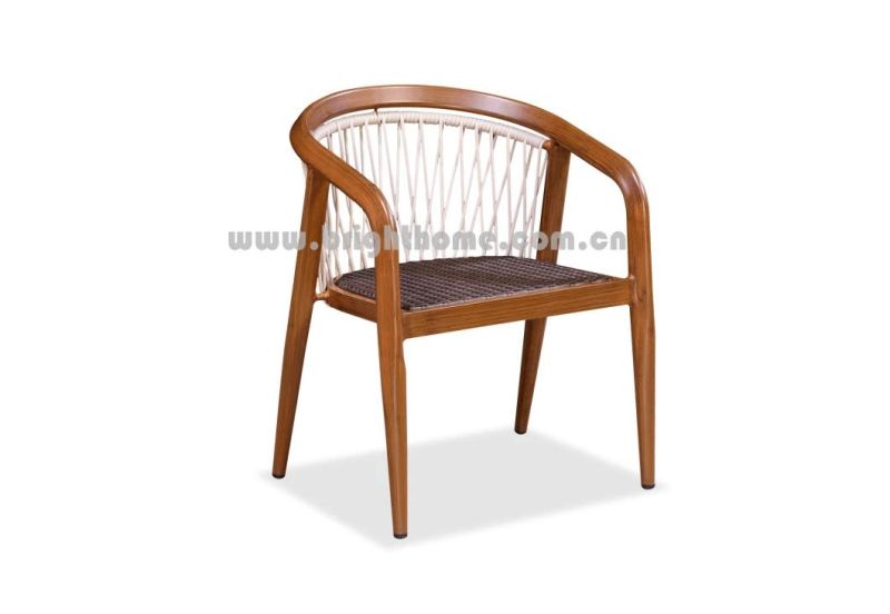 Simple Design Aluminium Weaving Garden Leisure Chair Outdoor Furniture