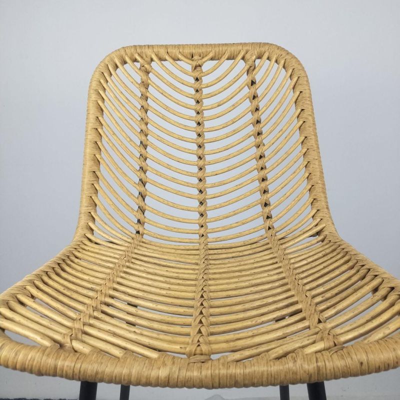 Black Friday Promotion Rooftop Waterproof Outdoor Metal Rattan Bar Stool