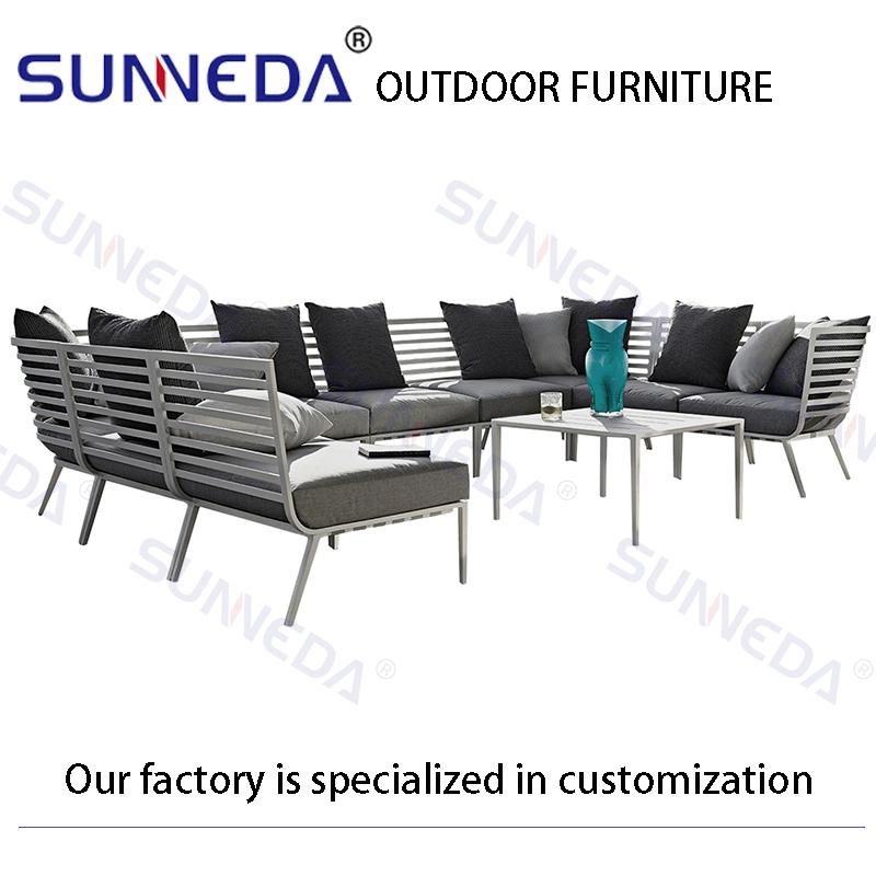 Patio Sofa Garden Sets Outdoor Furniture Aluminum Modern Chair with Table