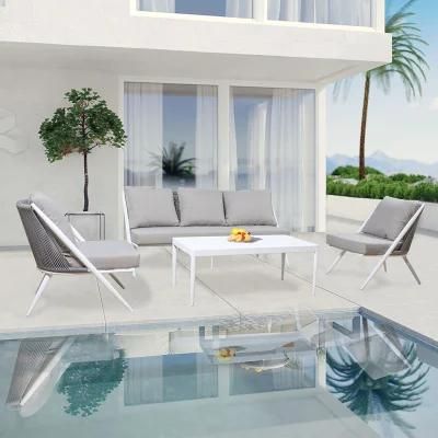 Rope+ Aluminium OEM by Sea Foshan Home Furniture Sets Outdoor Sofa with High Quality