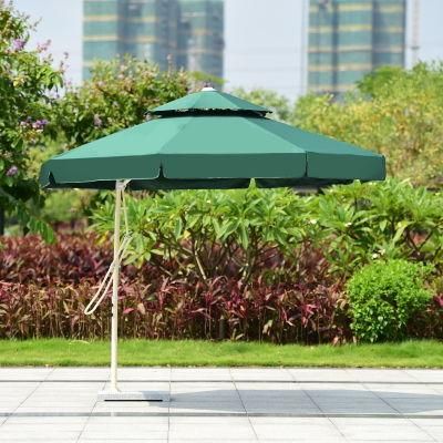 3m Outdoor Patio Garden Open-Air Sunshade Wrench Umbrella