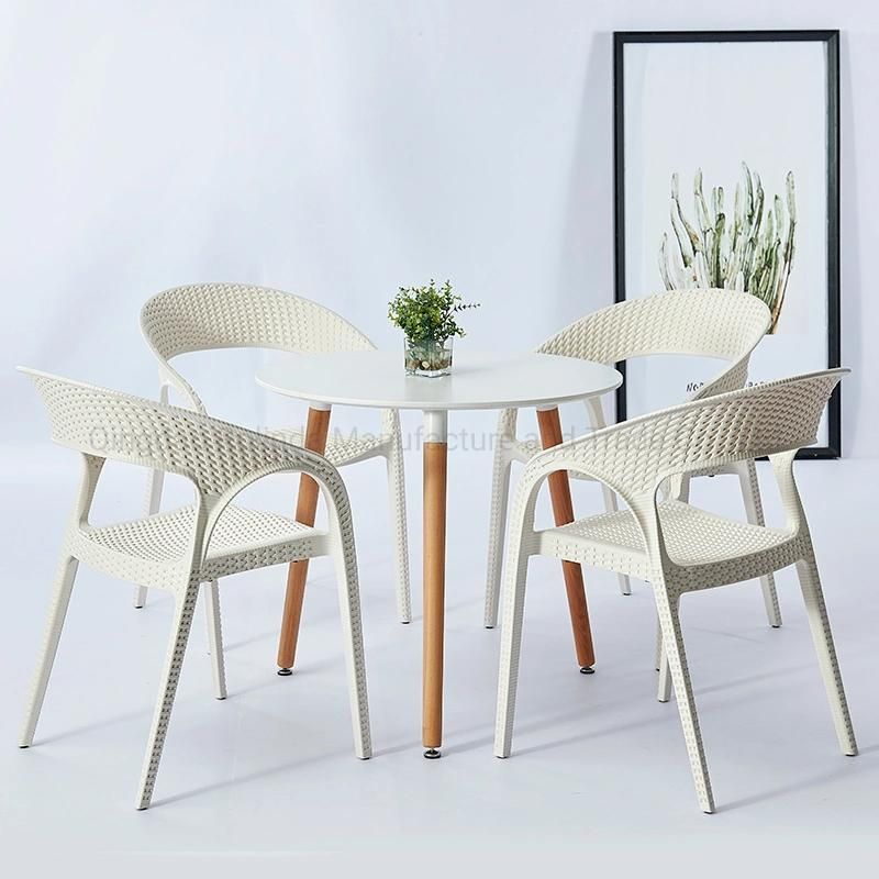 Wholesale Sillas Modern Stackable PP Restaurant Cafe Plastic Chairs Outdoor Stackable Plastic Chair