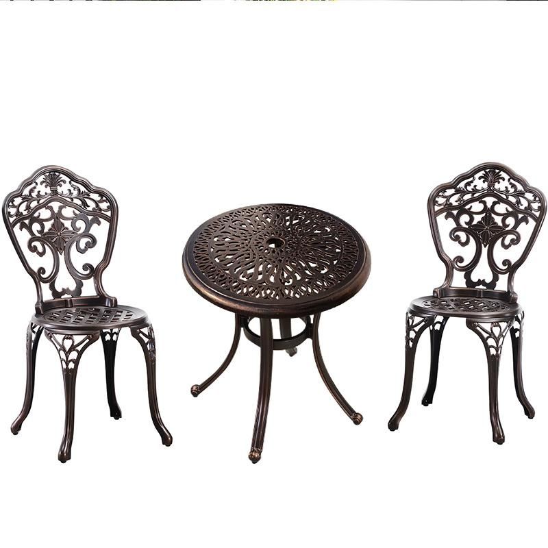 Outdoor Cast Aluminum 3 PCS Set Dining Furniture