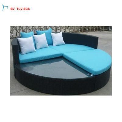 C-Outdoor Furniture Modern Rattan Round Sofa Bed