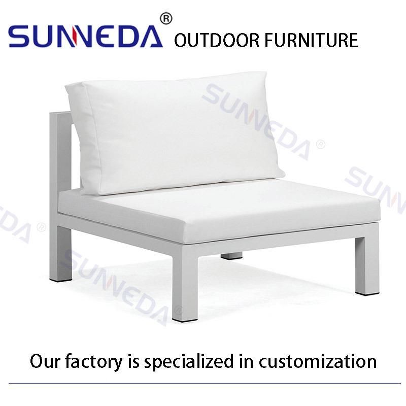 Thick Tube Aluminum Morden Outdoor Furniture Sofa with Cousion Matchable