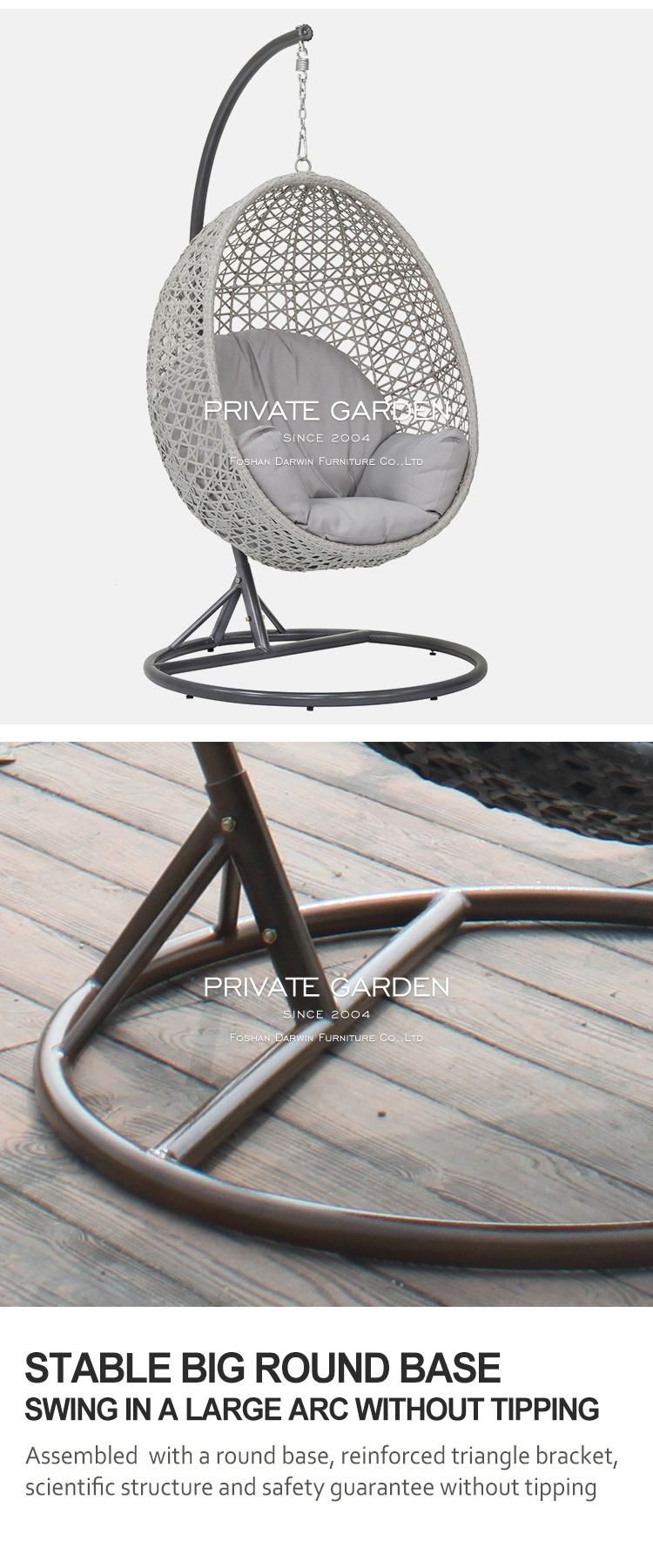 High Quality Foshan Supplier OEM Rattan Garden Swing Indoor Hanging Hammock Chair