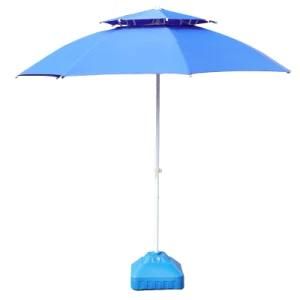 Uplion 2.5m Garden Sun Umbrella Outdoor Patio Parasol Beach Double Canopy Waterproof Umbrella