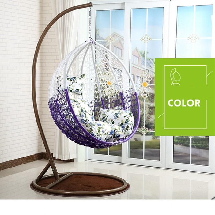 Egg Leisure PE Rattan Modern Patio Garden Outdoor Swing Chair