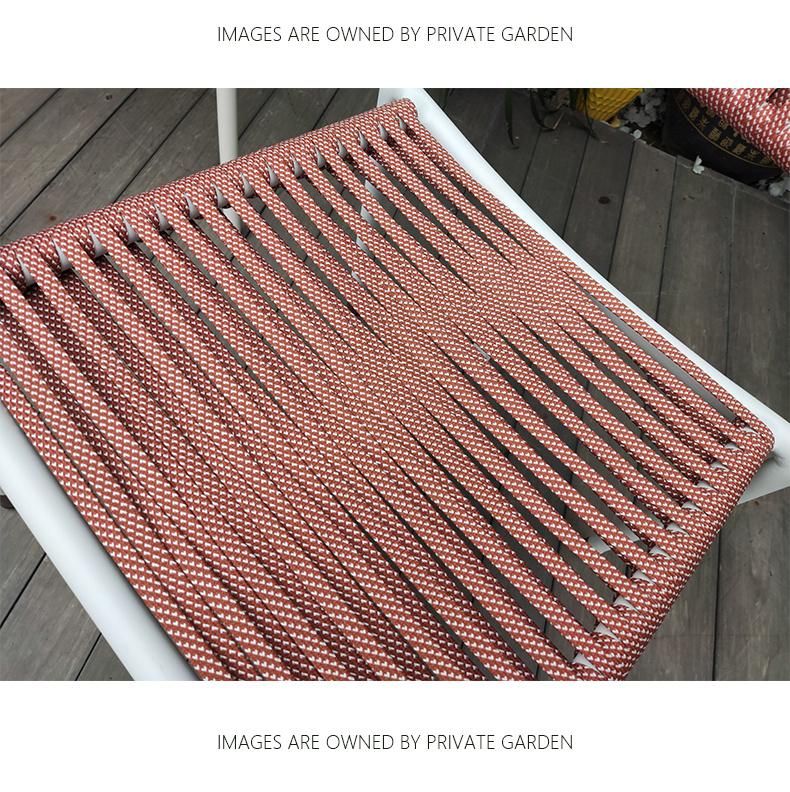 High Quality New Rope+Aluminum OEM Carton Foshan Table and Outdoor Rattan Furniture Garden Chair