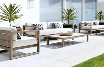 Luxury Modern Furniture Wooden Sofa Patio Furniture Modern Outdoor Teak Wood Sofa out Door Garden Furniture Wood Sofa