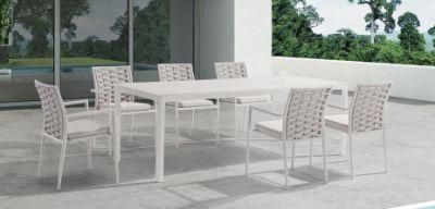 Modern Rope Weaving Woven Rope Dining Table Set