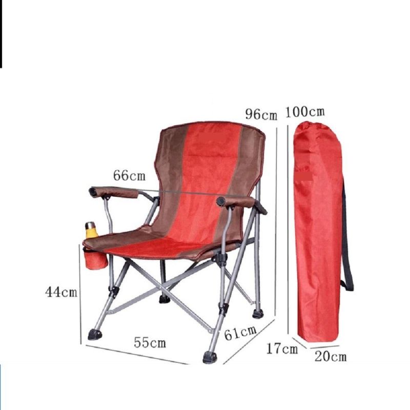 Armrest Chair Director Folding Armchair Portable Outdoor Adjustable Back Folding Armchair Portable Beach Foldable Stool Camping Fishing Esg17518