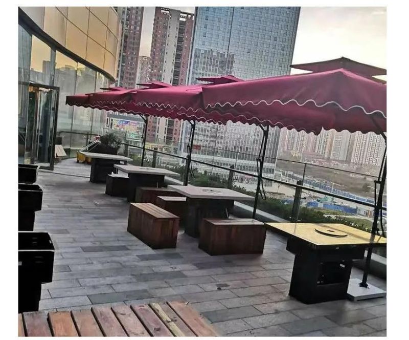 3*3 Courtyard Umbrella with Logo Printing