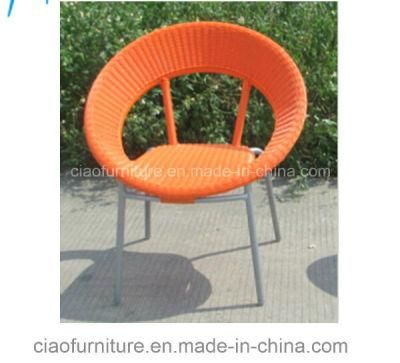 Aluminum Frame Outdoor Furniture with Round Wicker Chair