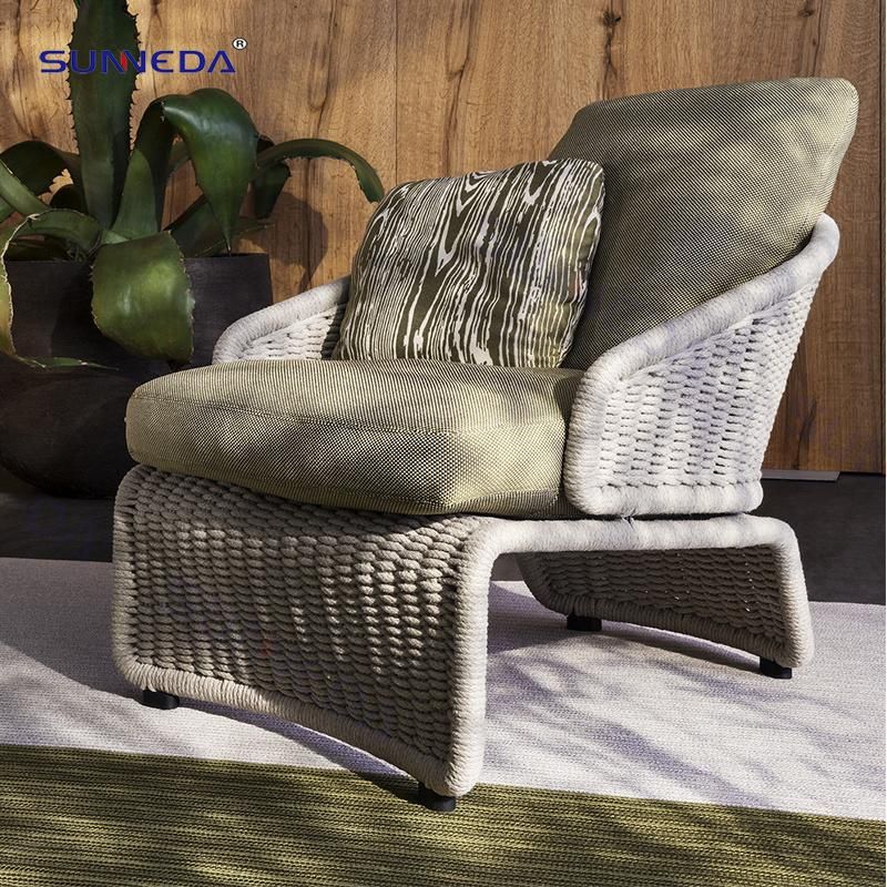 Customized Colorful PE Modern Rattan Chair Sets Patio Outdoor Furniture