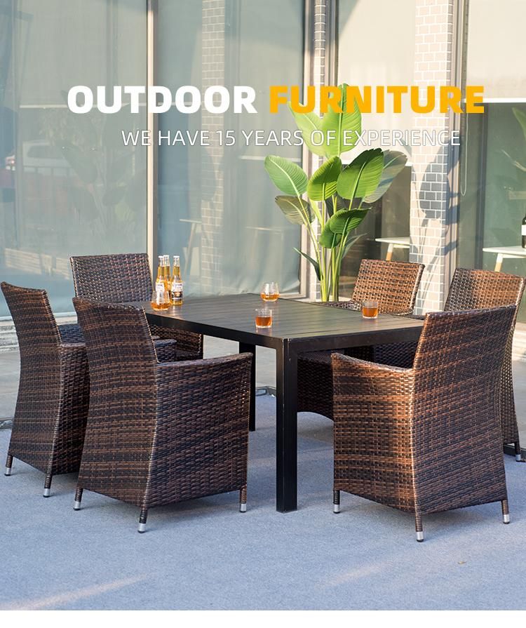 Rattan Outdoor Furniture/Outdoor Courtyard Dining Table and Chair