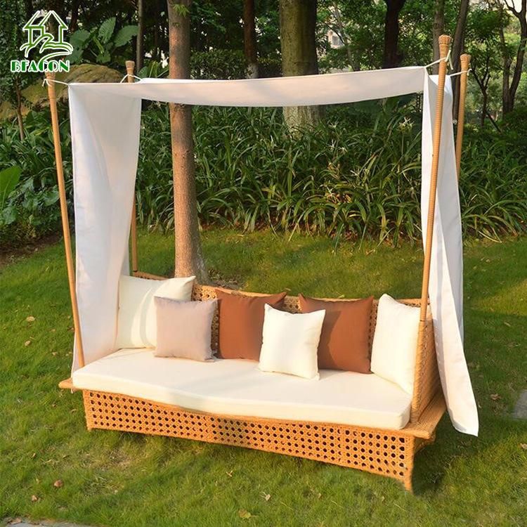 Outdoor Colorful Cushion Rattan Aluminum Frame Leisure Big Space Lounge Chair