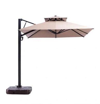 Traditional Hydraulic Side Pole Umbrella (double top)